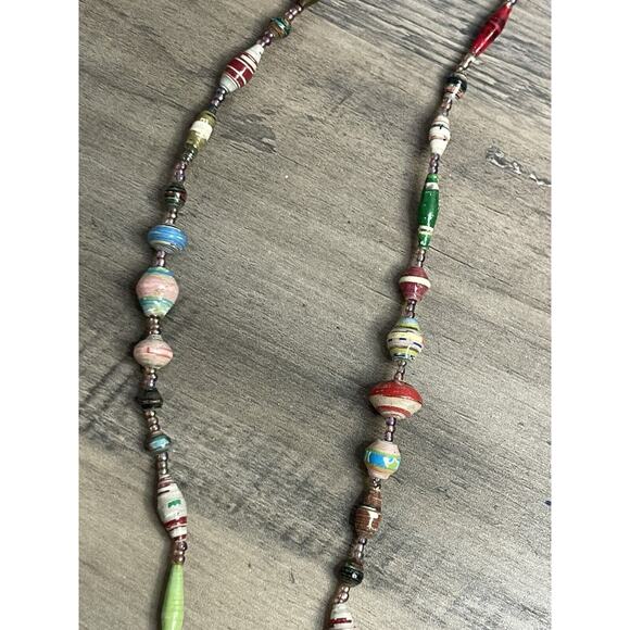 VINTAGE BEAD FOR LIFE MADE IN UGANDA Very Unique Hippy Gypsy - Picture 6 of 7